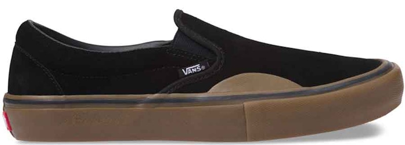 vans slip on black gum