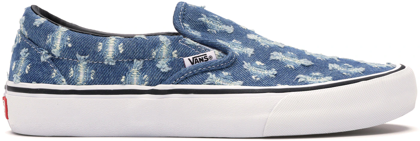 Supreme, Vans Collaborate on 'Hole Punch' Denim Sneakers