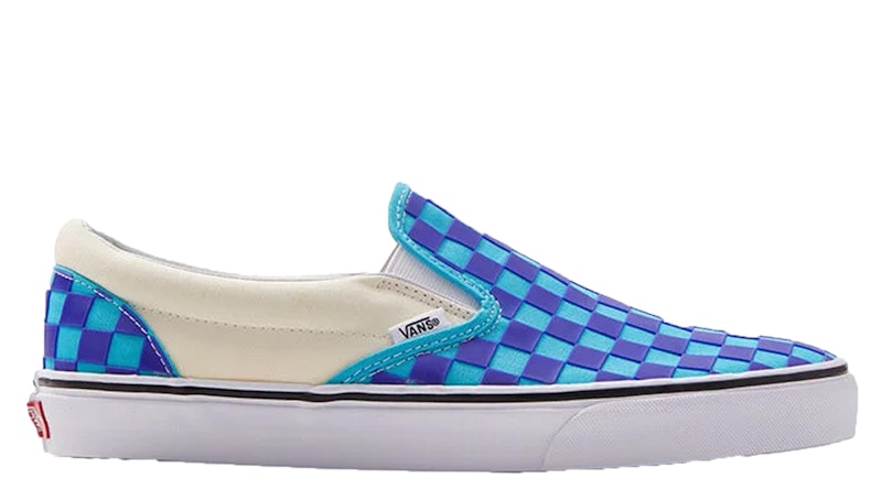 Vans slip on yellow on sale checkered