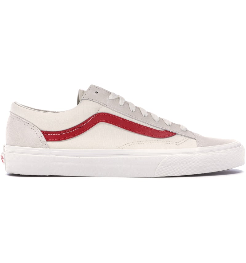 Vans Style 36 Marshmallow Racing Red Men's VN0A3DZ3OXS US