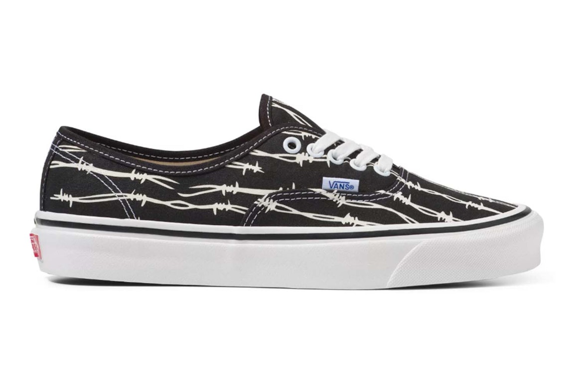Pre-owned Vans Ua Authentic 44 Dx Anaheim Factory Barbed Wire Black In Black/white/og Barbed Wire