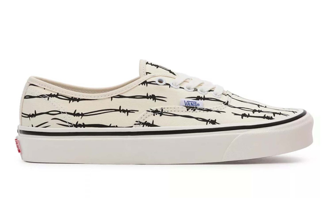 Pre-owned Vans Ua Authentic 44 Dx Anaheim Factory Barbed Wire White In White/black/og Barbed Wire