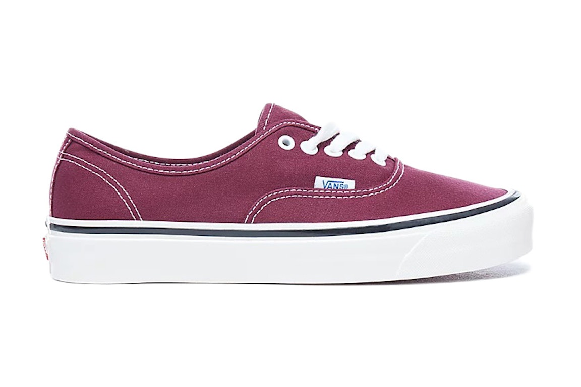 Pre-owned Vans Ua Authentic 44 Dx Anaheim Factory Burgundy In Burgundy/white