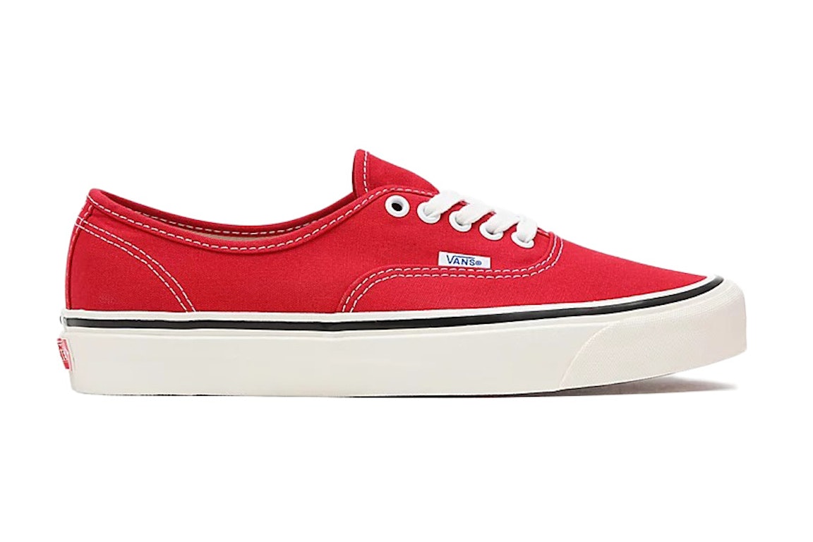 Pre-owned Vans Ua Authentic 44 Dx Anaheim Factory Racing Red In Red/white