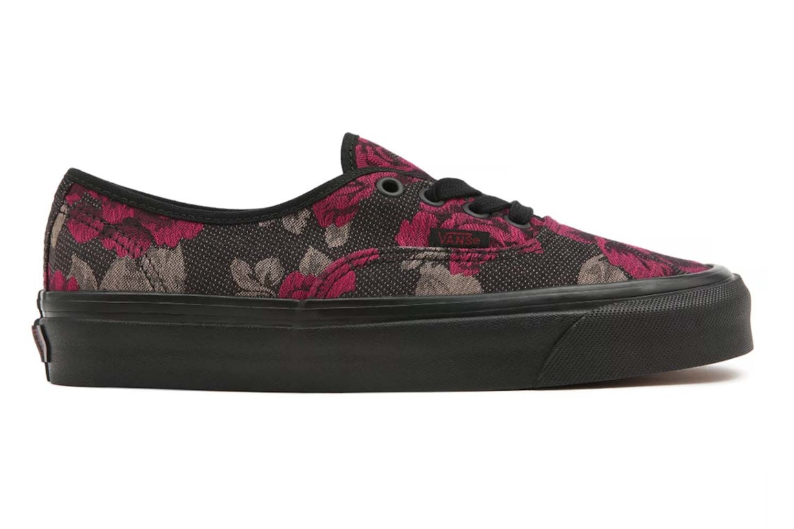 Pre-owned Vans Ua Authentic 44 Dx Anaheim Factory Roses Black In Roses/black