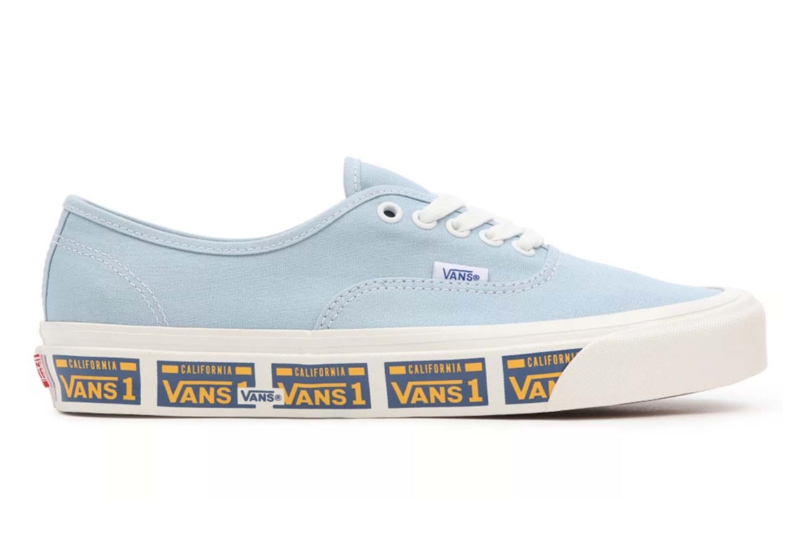 Pre-owned Vans Ua Authentic 44 Dx Anaheim Factory Vanity Plate Light Blue In Vanity Plate/light Blue