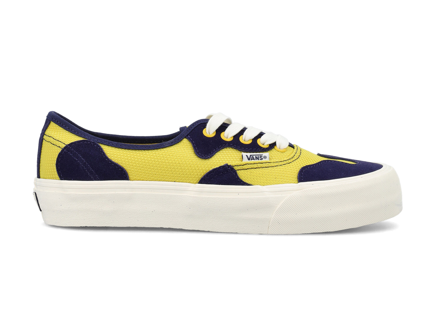 Blue and yellow outlet vans