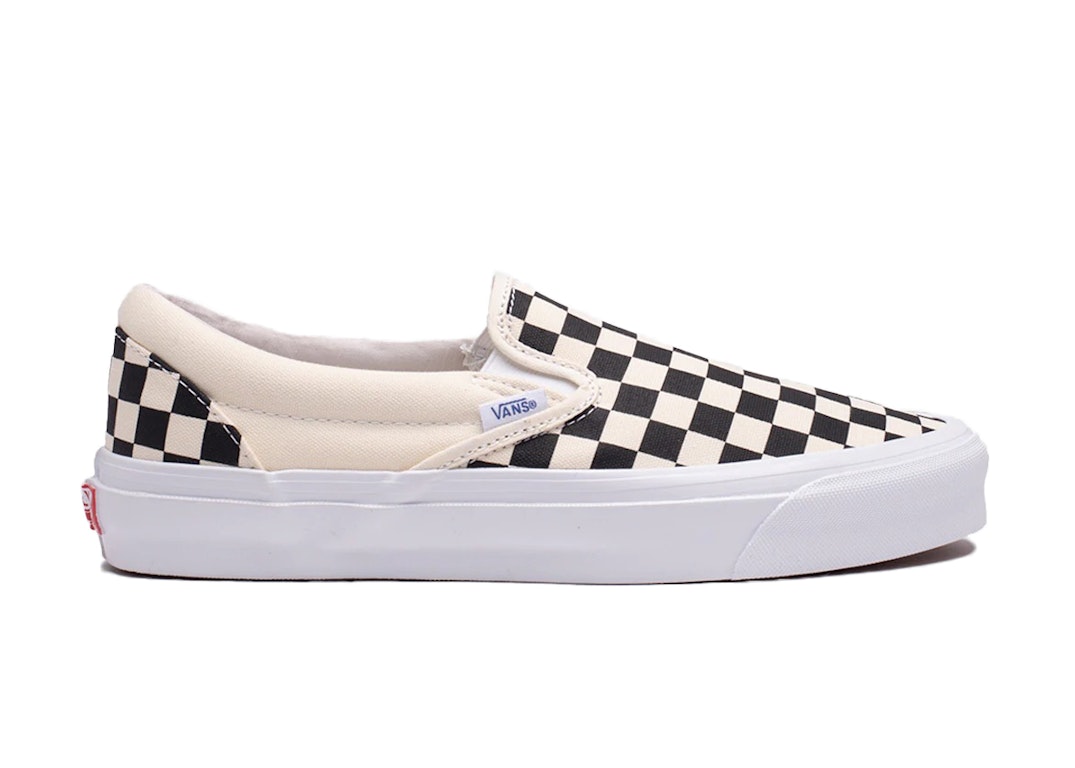 Pre-owned Vans Vault Classic Slip-on Sail Checkerboard In Checkerboard/black/white