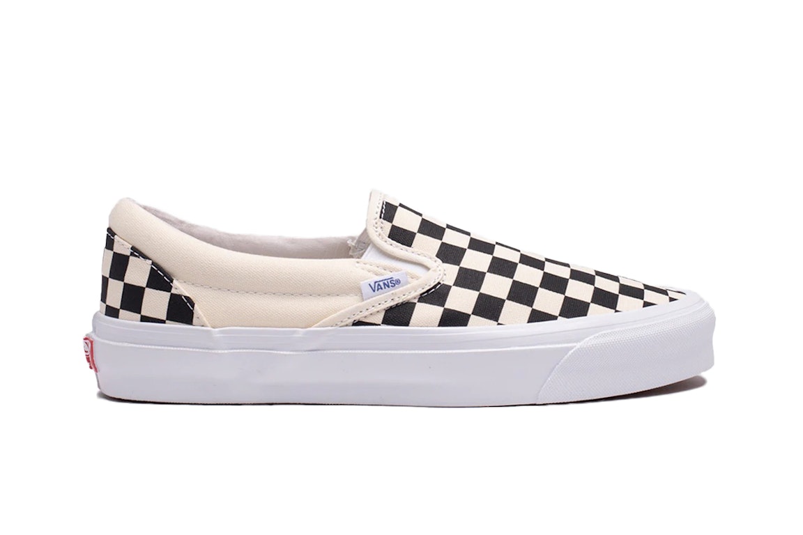 Pre-owned Vans Vault Classic Slip-on Sail Checkerboard In Checkerboard/black/white