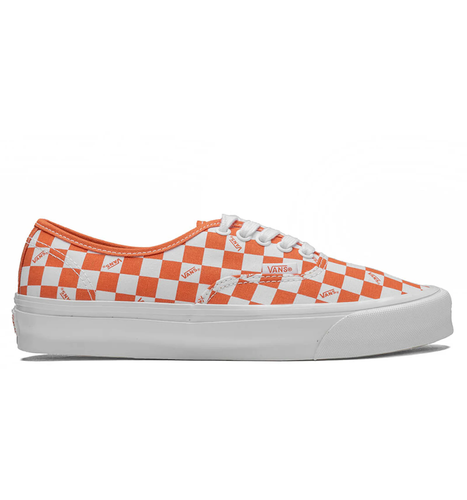 Vans orange checkerboard Clearance