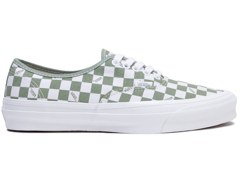 Vans checkered green sale