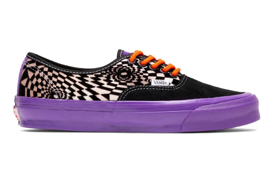 Pre-owned Vans Vault Og Authentic Lx Perks And Mini In Heliotrope/true White