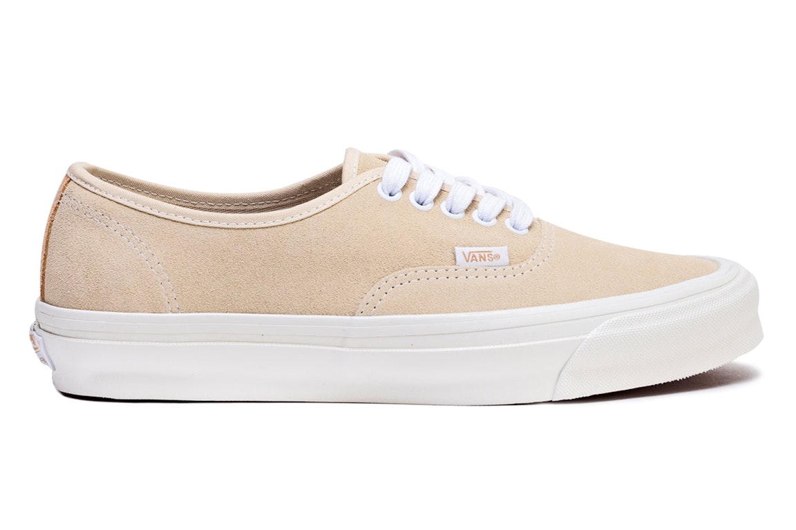 Pre-owned Vans Vault Og Authentic Lx Suede Biscotti In Biscotti/white