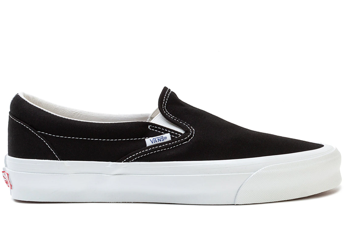Vans Vault OG Classic Slip-On LX Canvas Black White VN0A45JK1WX US