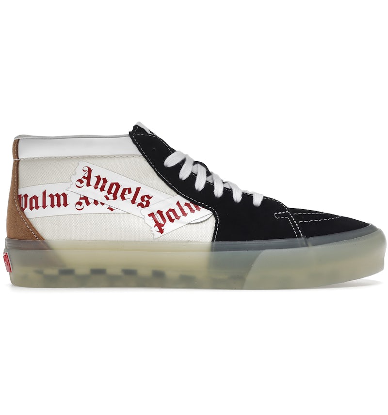 Vans Vault Sk8-Mid LX Palm Angels Black White Beige VN0A7TNHF78C