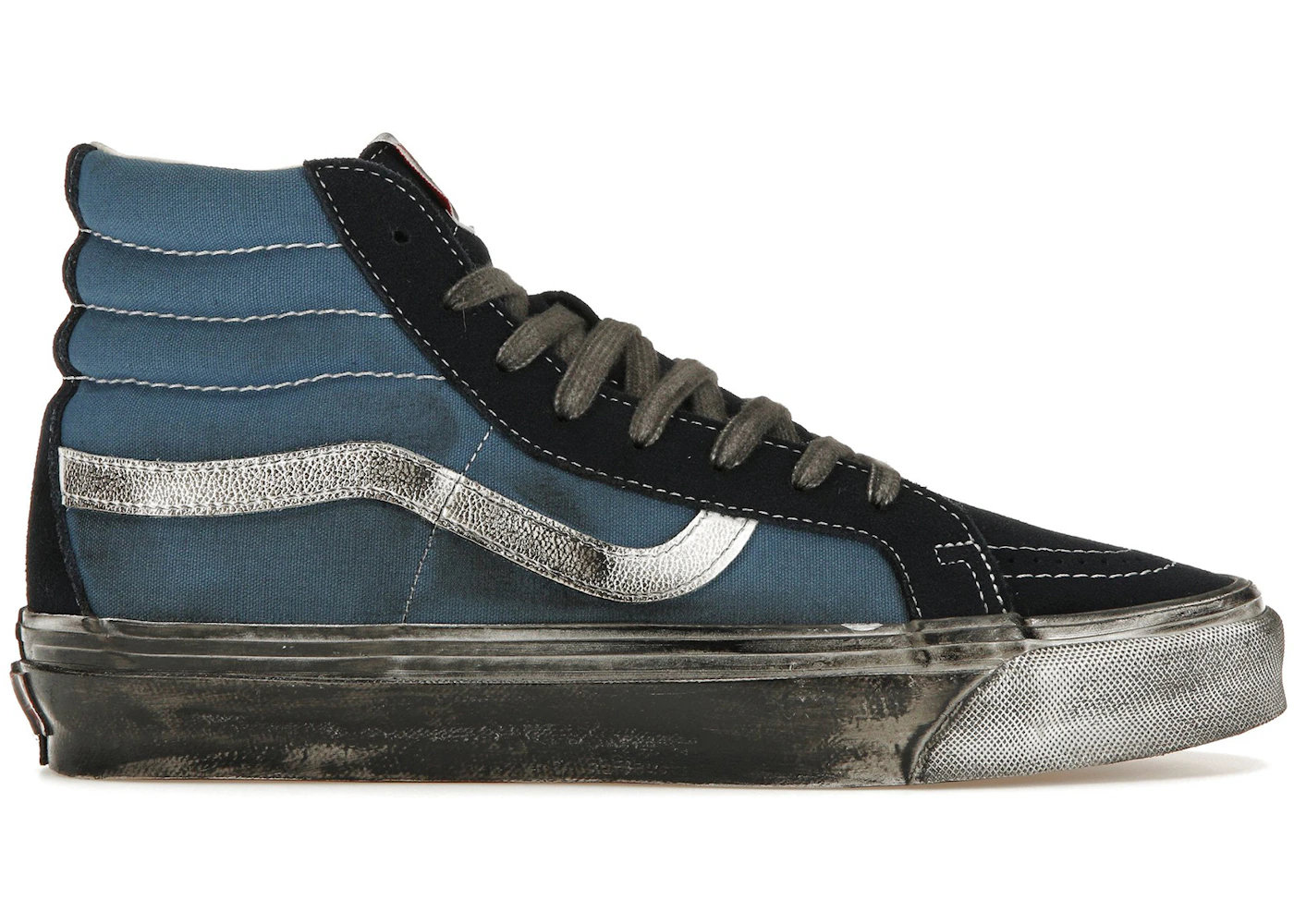 Vans Vault UA OG Sk8-Hi LX Stressed Navy Blue Men's VN0A4BVBNGJ US