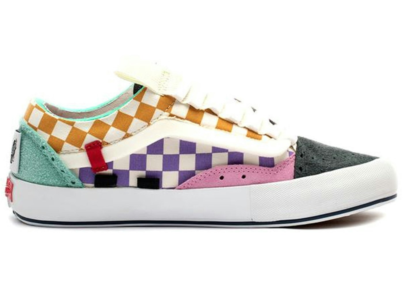 Vans Vault Ua Old Skool Cap Lx Regrind Black Multicolor Sneakers Vans Vault Ua Old Skool Cap Lx Regrind Black Multicolor Sneakers