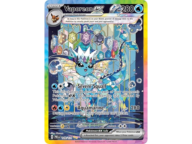 pokemon cards vaporeon ex Vaporeon EX #110