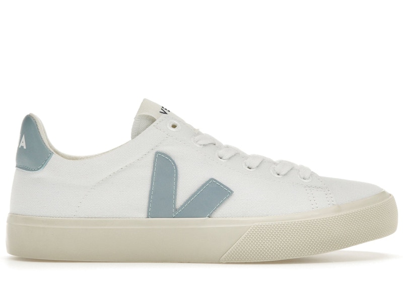 Veja Campo Canvas White Steel CA0103136A US