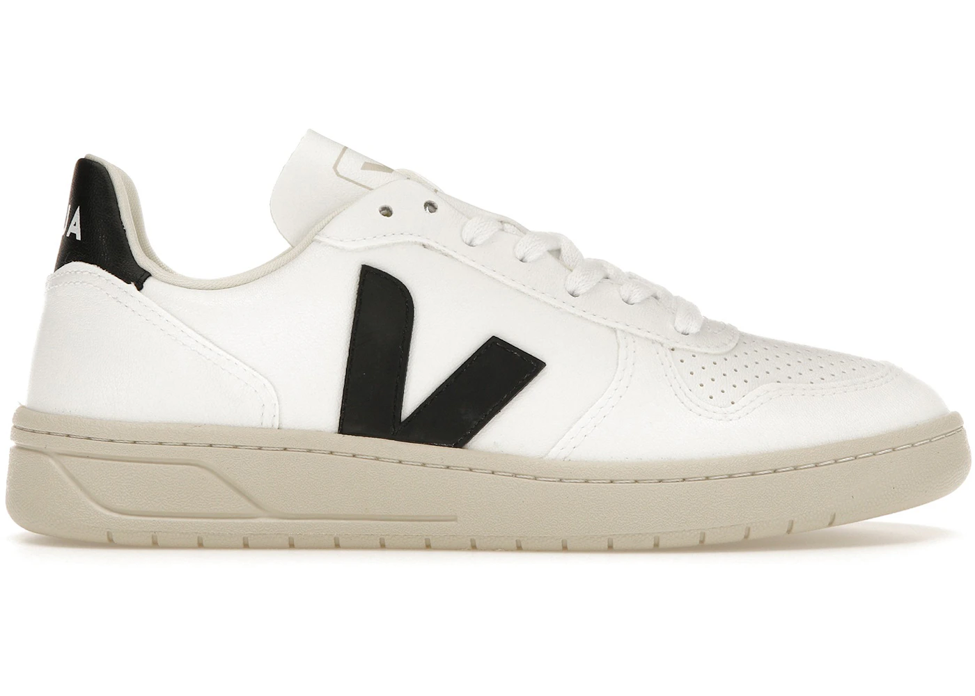 Veja V-10 White Petale Black
