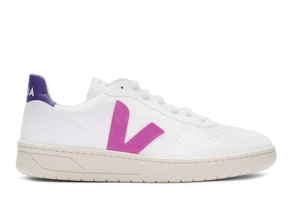 Pre-owned Veja V-10 White Purple In White/purple