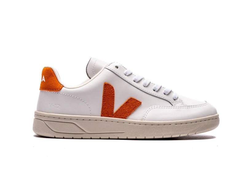 Veja V-12 Leather White Pumpkin Men's - XD0203113A - US