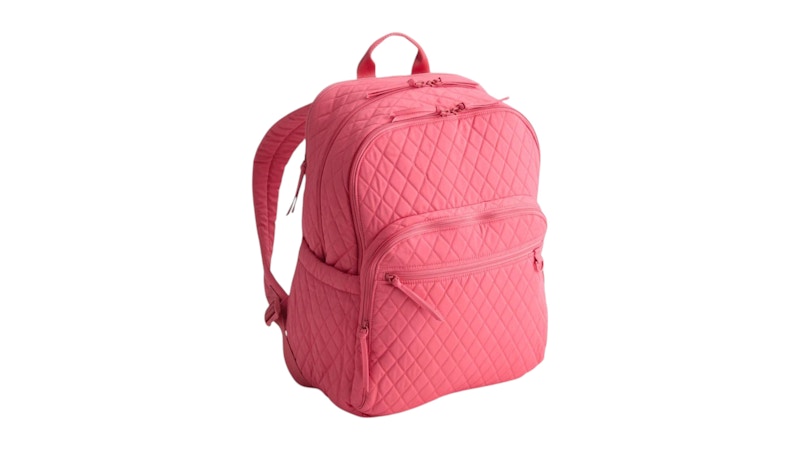 Vera Bradley Large Bancroft Premium Cotton Backpack Rapture Rose