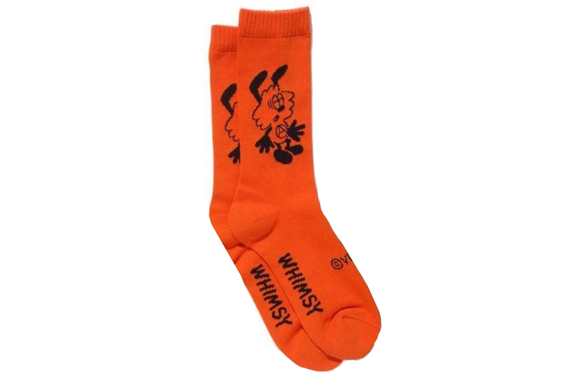 Pre-owned Verdy X Whimsy Socks Orange
