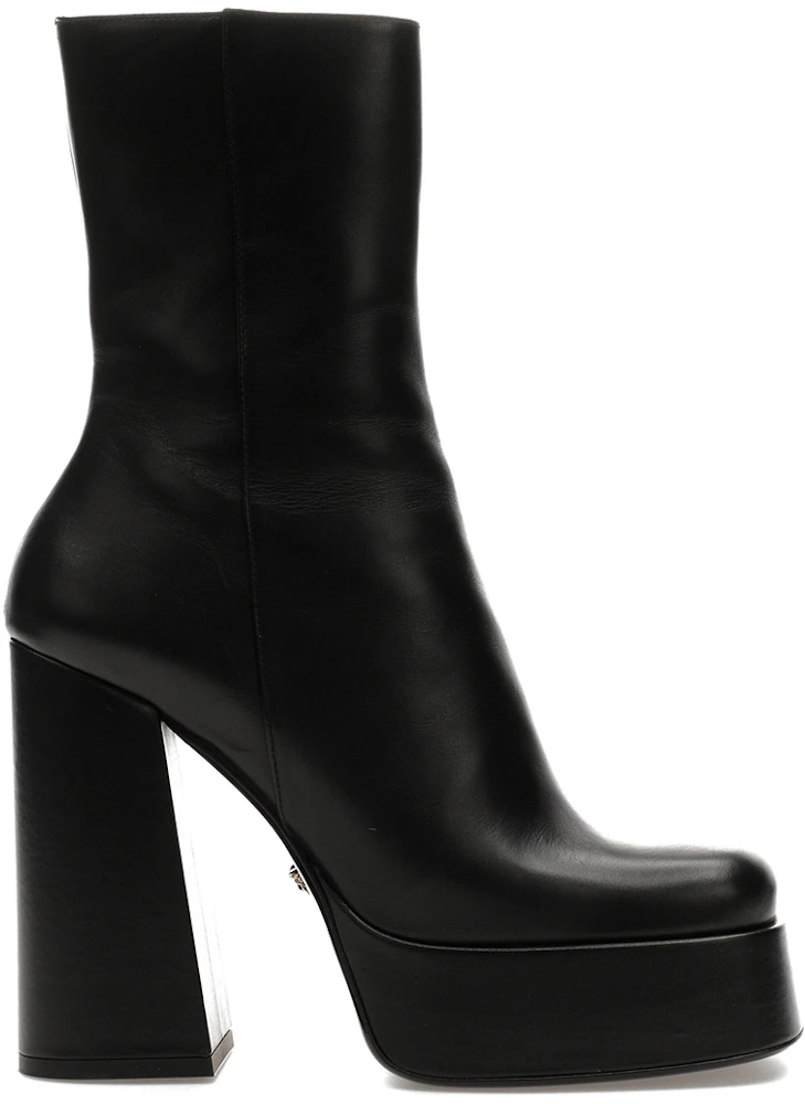Versace Aevitas 155mm Platform Ankle Boots Black Leather - 1001783 ...