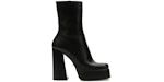 Versace Aevitas 155mm Platform Ankle Boots Black Leather