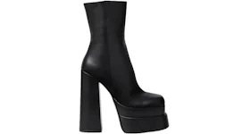 Versace Aevitas 155mm Platform Ankle Boots Black Leather