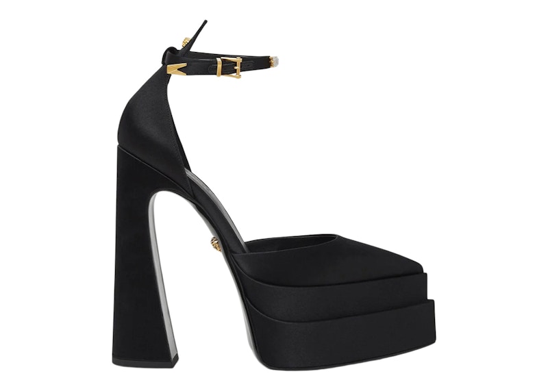 Versace platform outlet peep toe bootie