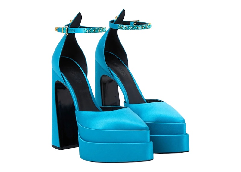 Versace orange and blue on sale heels