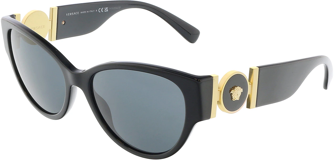 Versace Aviator Sunglasses Black (0VE4368 GB1/8756) in Acetate/Metal - US