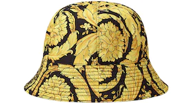 Versace Barocco Bucket Hat Black/Yellow
