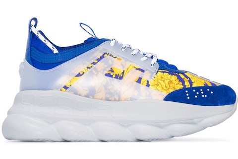 Chain Reaction Versace Slippers Blue Versace Men's Navy Chain