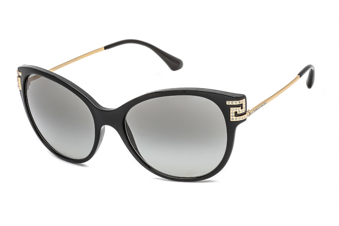 Pre-owned Versace Cat Eye Sunglasses Black (ve4316b-gb1/11)
