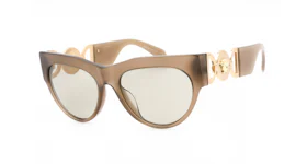 Versace Cat Eye Sunglasses Opal Brown/Light Brown (VE4440U-5407/3)