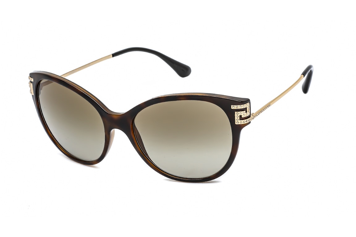 Pre-owned Versace Cat Eye Sunglasses Tortise (ve4316b-514813)