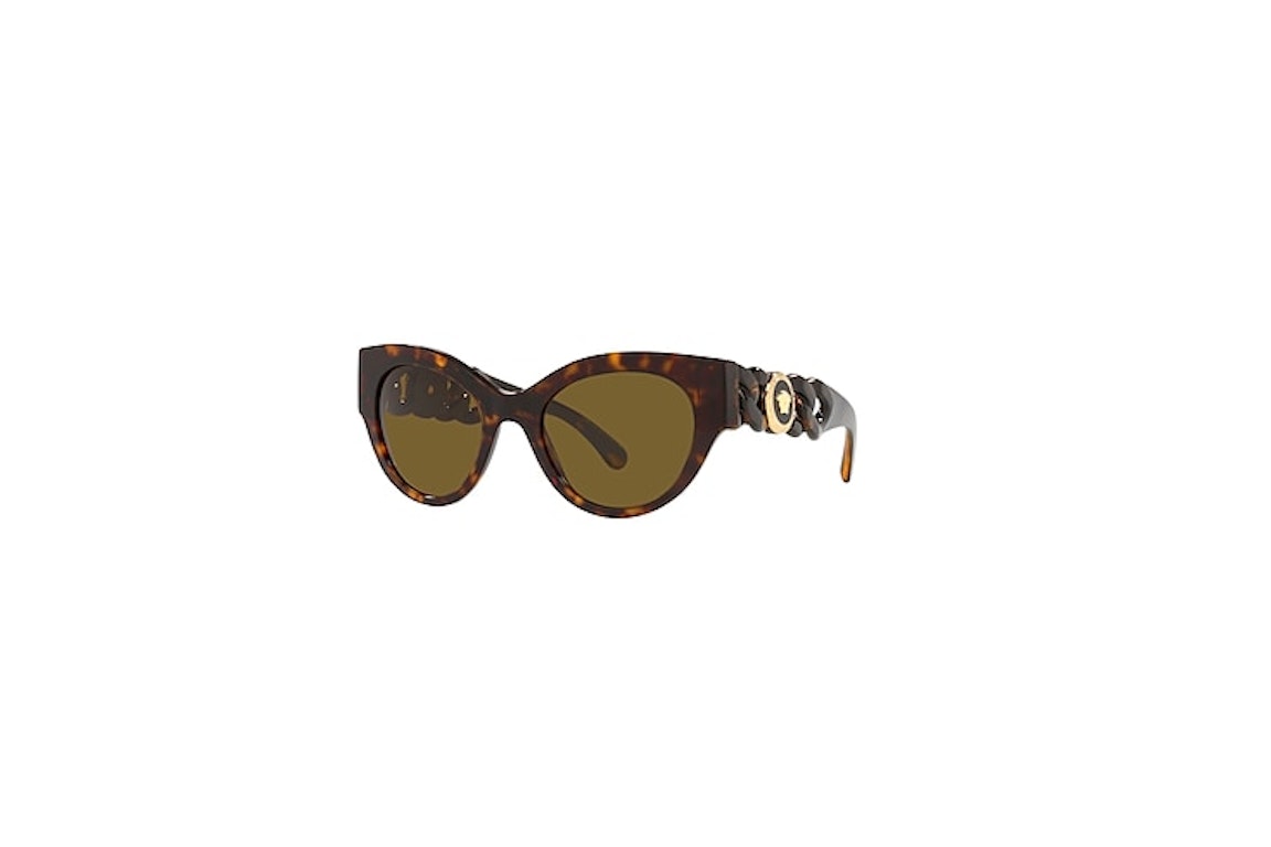 Pre-owned Versace Cat Eye Sunglasses Tortise (ve4408-10873)