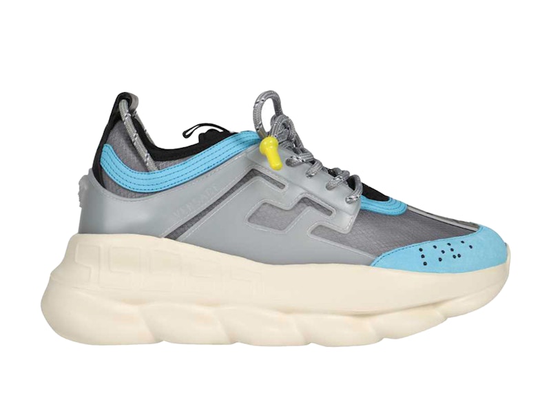 Versace chain reaction sneakers on sale blue