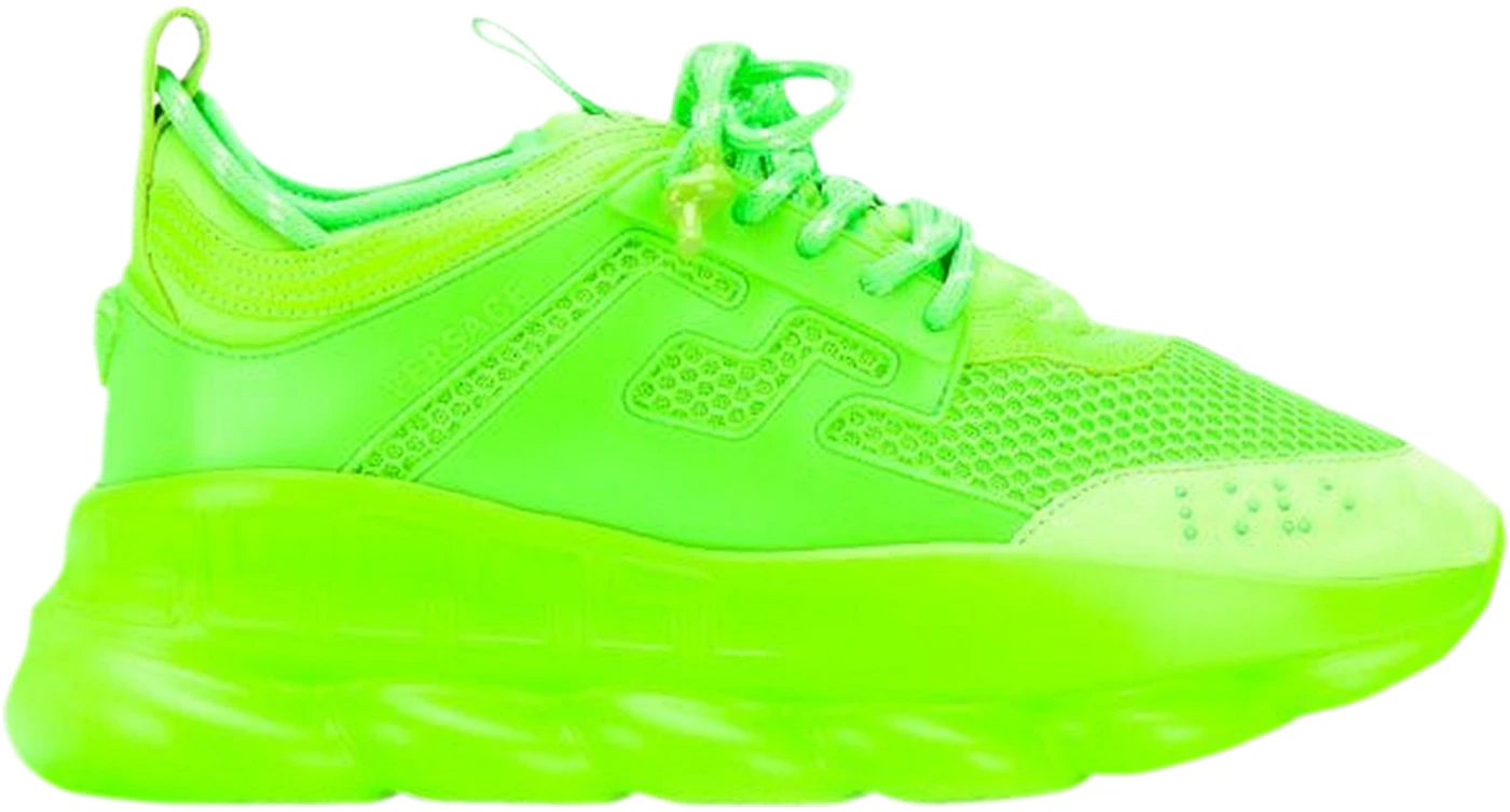 Versace Chain Reaction Sneakers in Green for Men