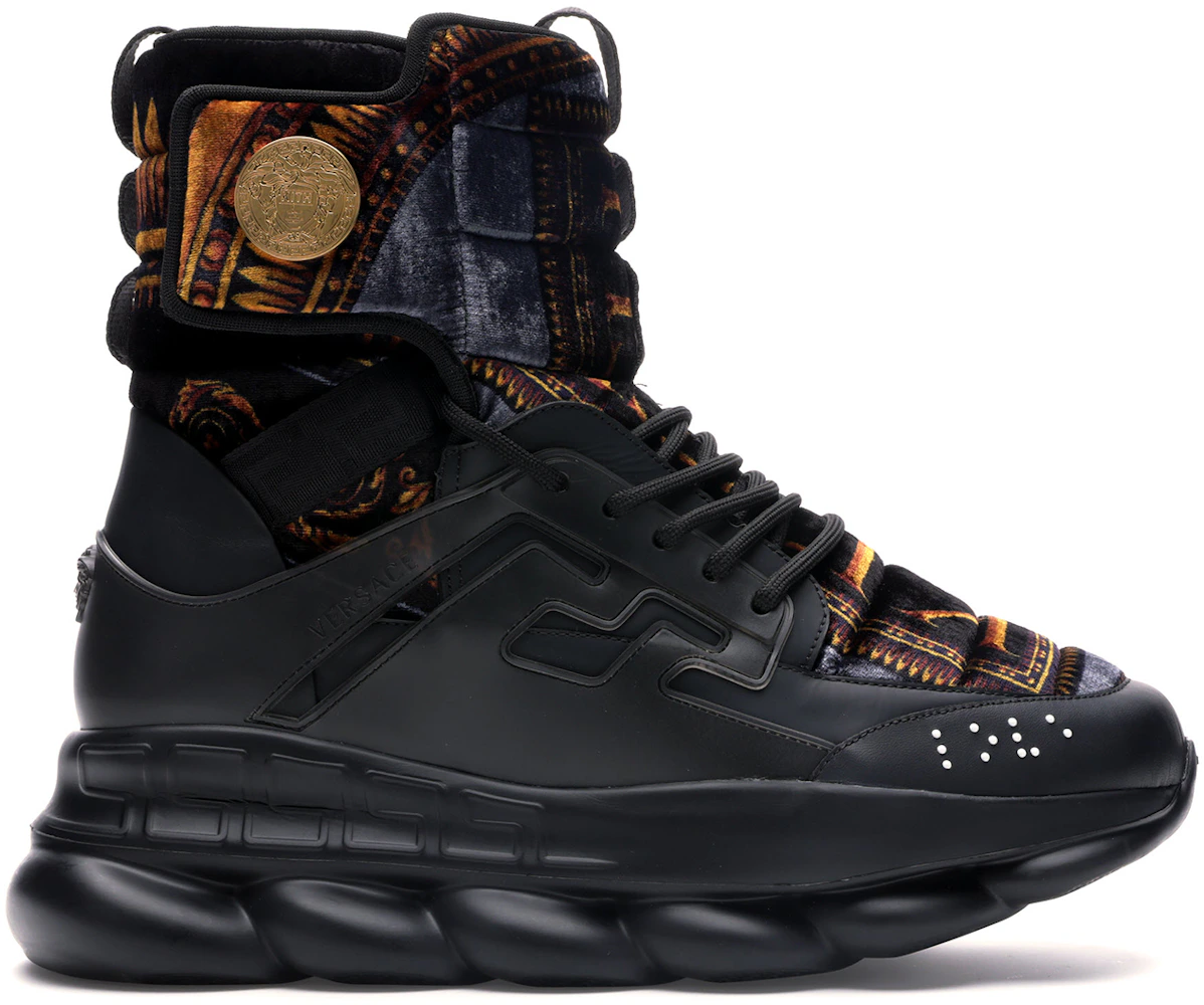 Versace - Feather Print Multicolor Chain Reaction Sneakers  HBX - Globally  Curated Fashion and Lifestyle by Hypebeast