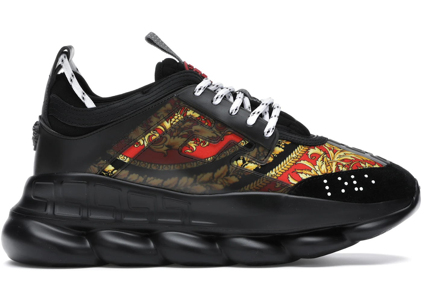 Black and red versace shoes Clearance