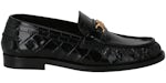 Versace Croc-Effect Medusa '95 Loafers Black (Women's)