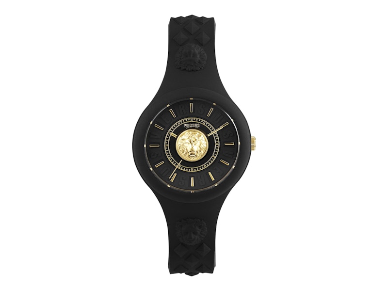 Pre-owned Versus Women's Versace Versace Fire Island Silicone Watch Vspoq7521 In Stainless Steel