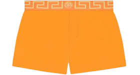 Versace Greca Border Swim Shorts Orange