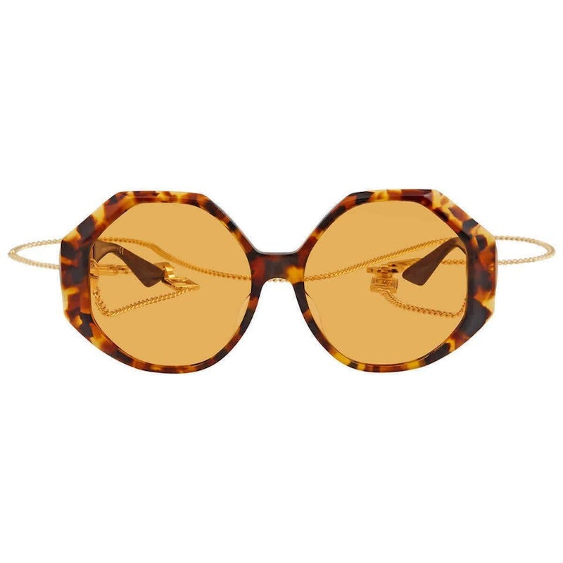 Versace Greca Chain Sunglasses Tortise (VE4395F5119759) in Acetate