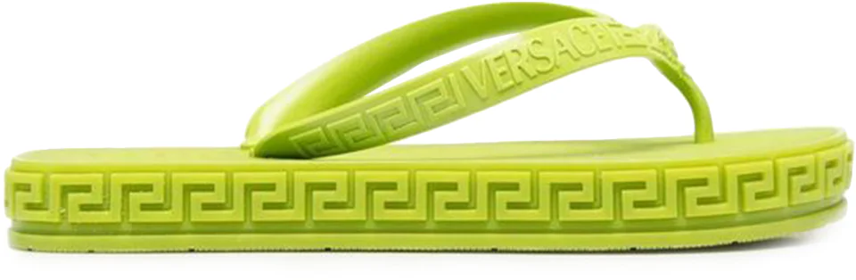 Versace Greca Flip Flops Lime Green (Women's) - 1003737-1A02753_1G670 - US