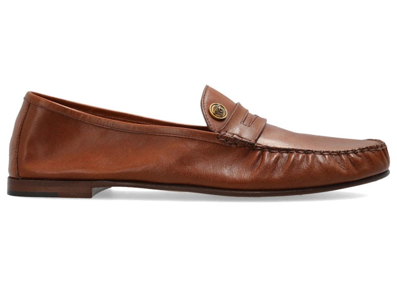 Versace Guanto Driver Brown